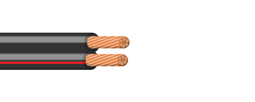 Kabel CYH  2 x  0,35 Č/R (V03VH-H)