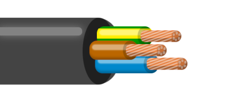 Kabel H05RR-F  3c x 0,75 (CGLG,-SG)