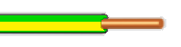 Vodič CY 4 zelenožlutý (H07V-U)