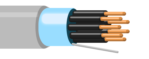 Kabel JYTY-J  7c x 1