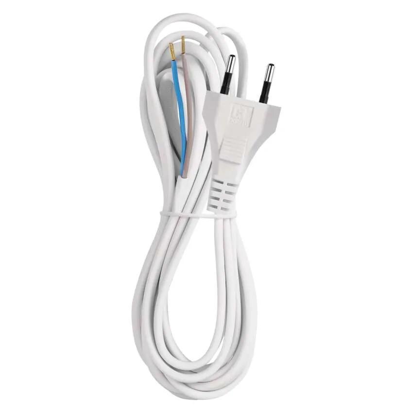 Flexo šňůra PVC 2x0,75 bílá 3m