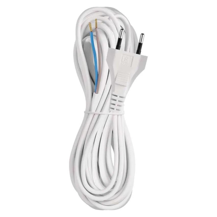 Flexo šňůra PVC 2x0,75 bílá 5m
