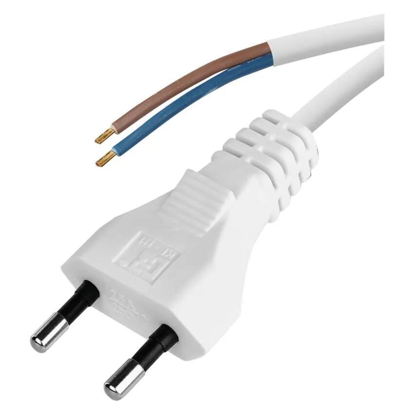 Flexo šňůra PVC 2x0,75 bílá 5m