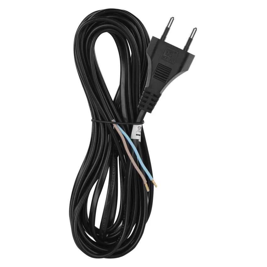 Flexo šňůra PVC 2x0,75 černá 5m