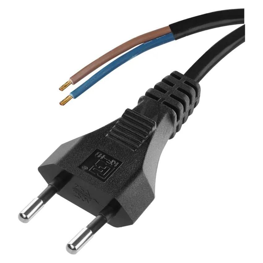 Flexo šňůra PVC 2x0,75 černá 5m