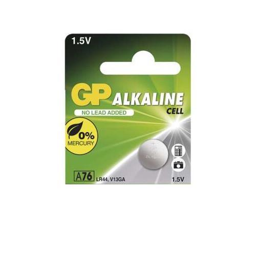 GP alkalická knoflíková baterie A76F (LR44) 5BL