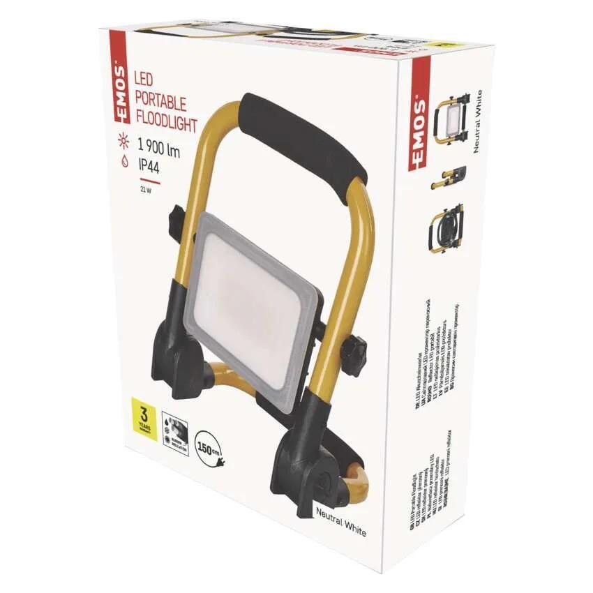 PŘENOSNÝ LED REFLEKTOR ILIO 21W 1900LM IP44 NW
