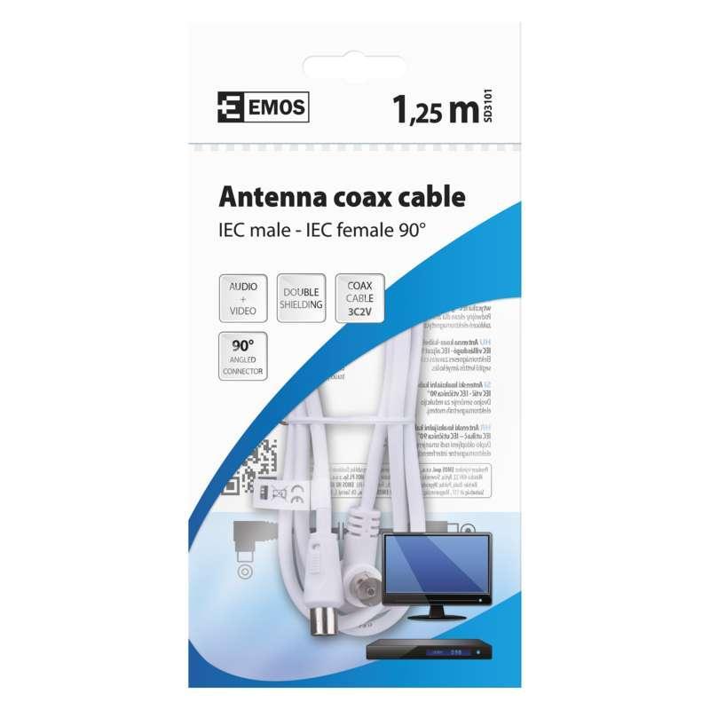 SD3101 ANTÉNNÍ KOAX. KABEL 90° 1,25M (2334131010)