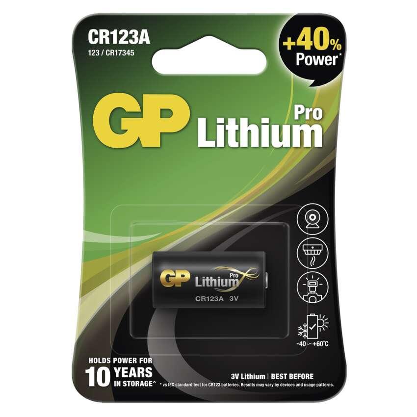 GP lithiová baterie CR123A, 1 ks