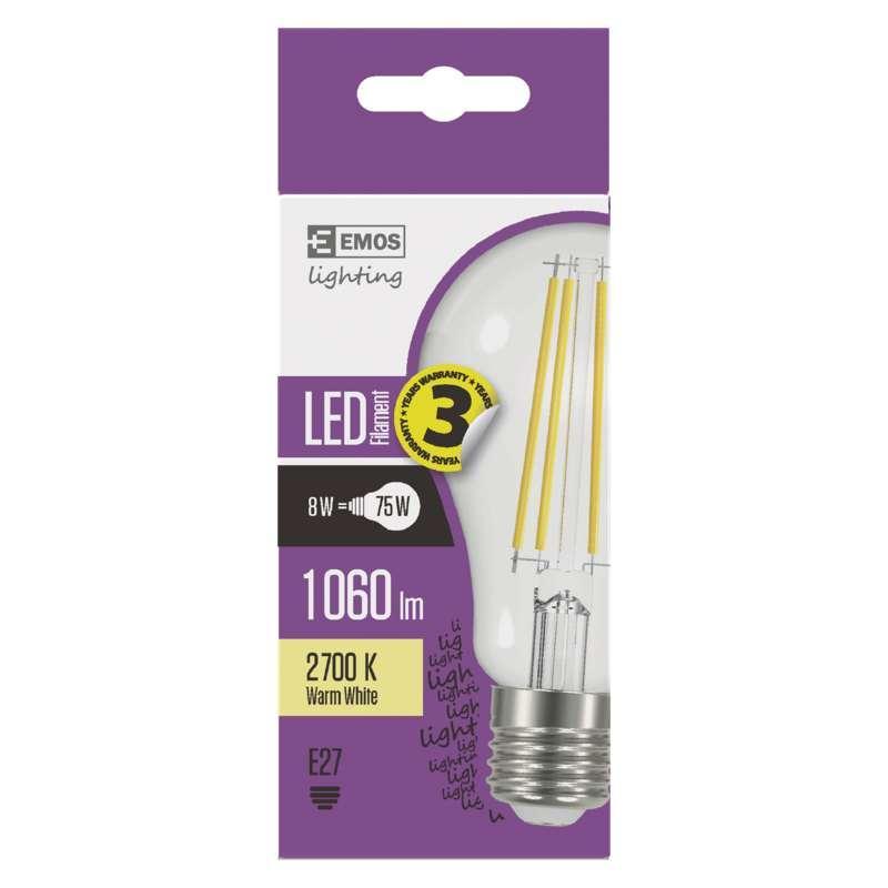 LED FLM A60 7W(75W) 1060lm E27 WW