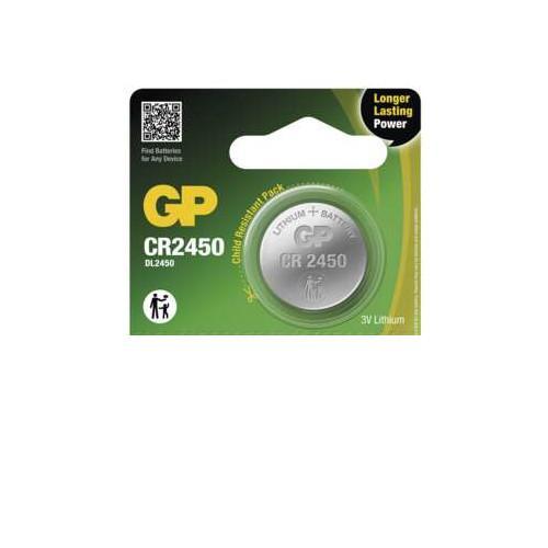 GP lithiová knoflíková baterie CR2450 5BL