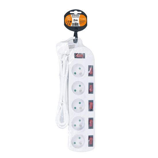 PP143 Prodlužovák 5zás./2m PP143 s vyp.