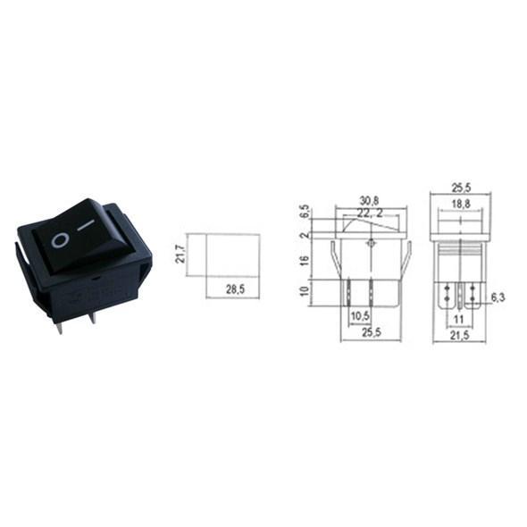 Přepínač 2p./4pin ON-OFF 250V/15 č.02620041