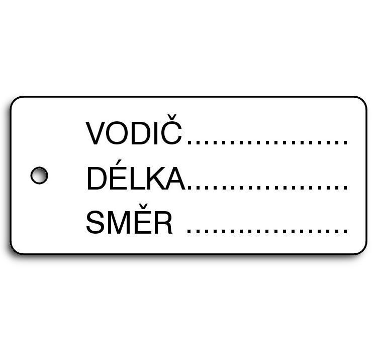 Plastový štítek znač.kabelů typ 31