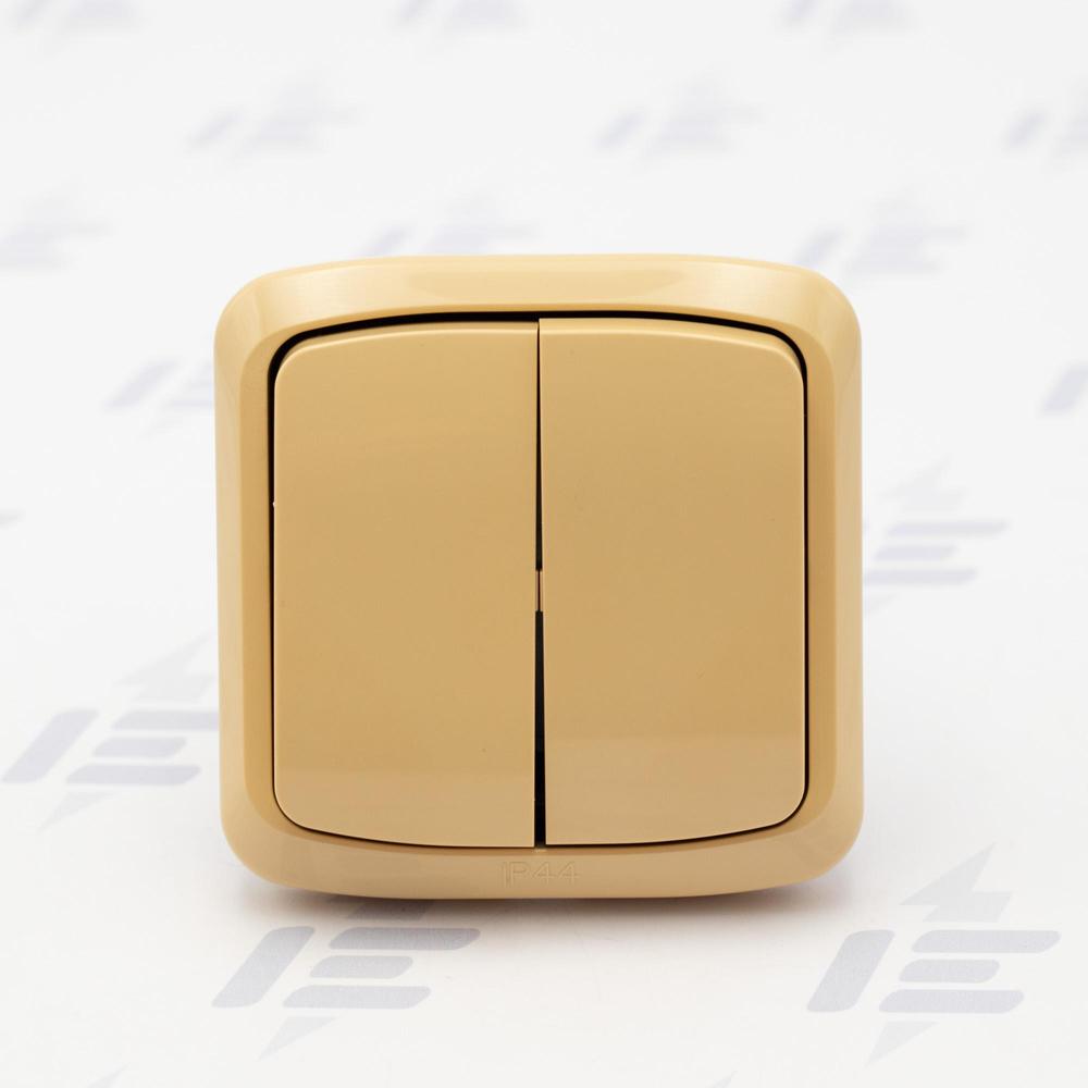 3558A-52940 D TANGO IP44 Kompletní vypínač č. 6+6 s rámečkem 3558A-52940 D