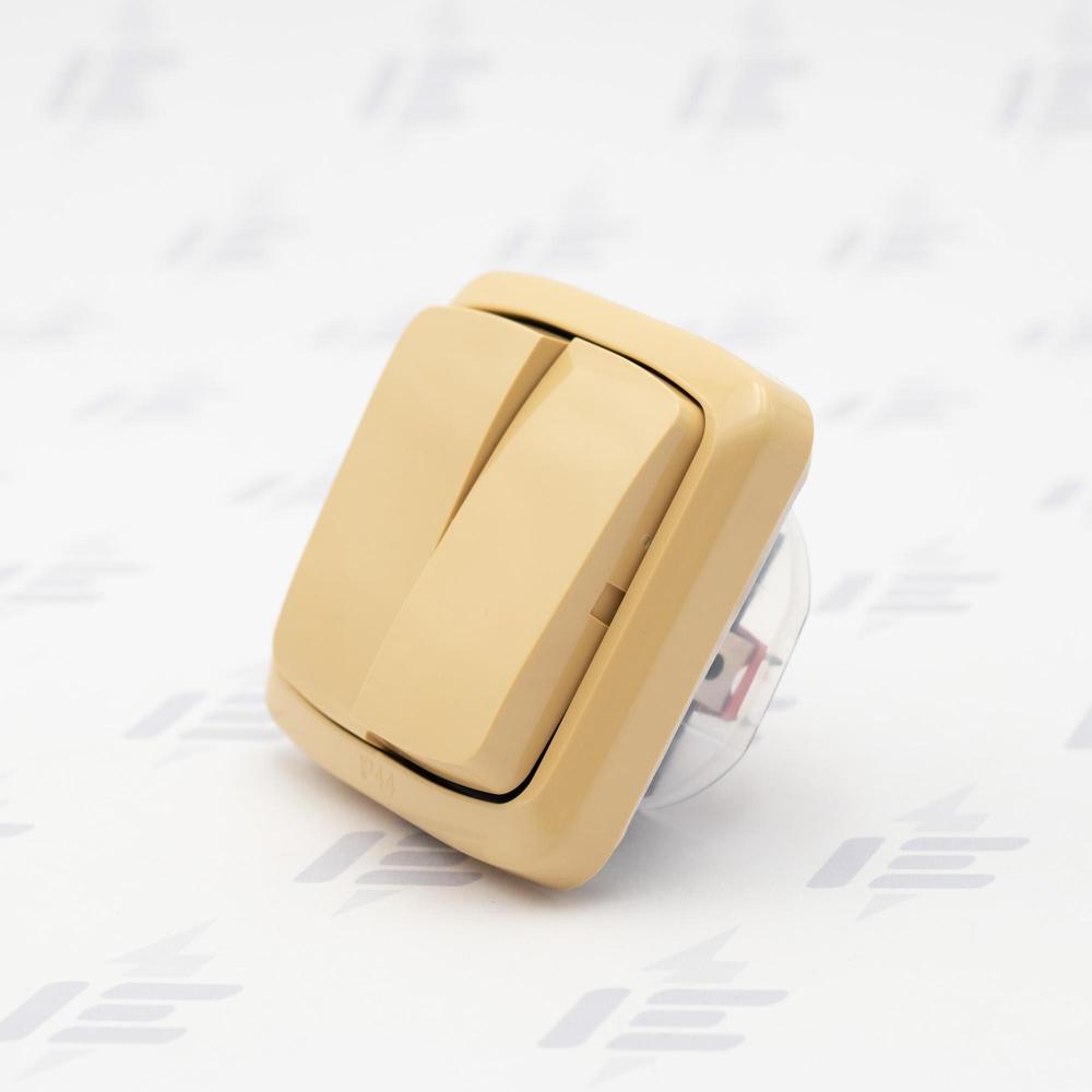 3558A-52940 D TANGO IP44 Kompletní vypínač č. 6+6 s rámečkem 3558A-52940 D