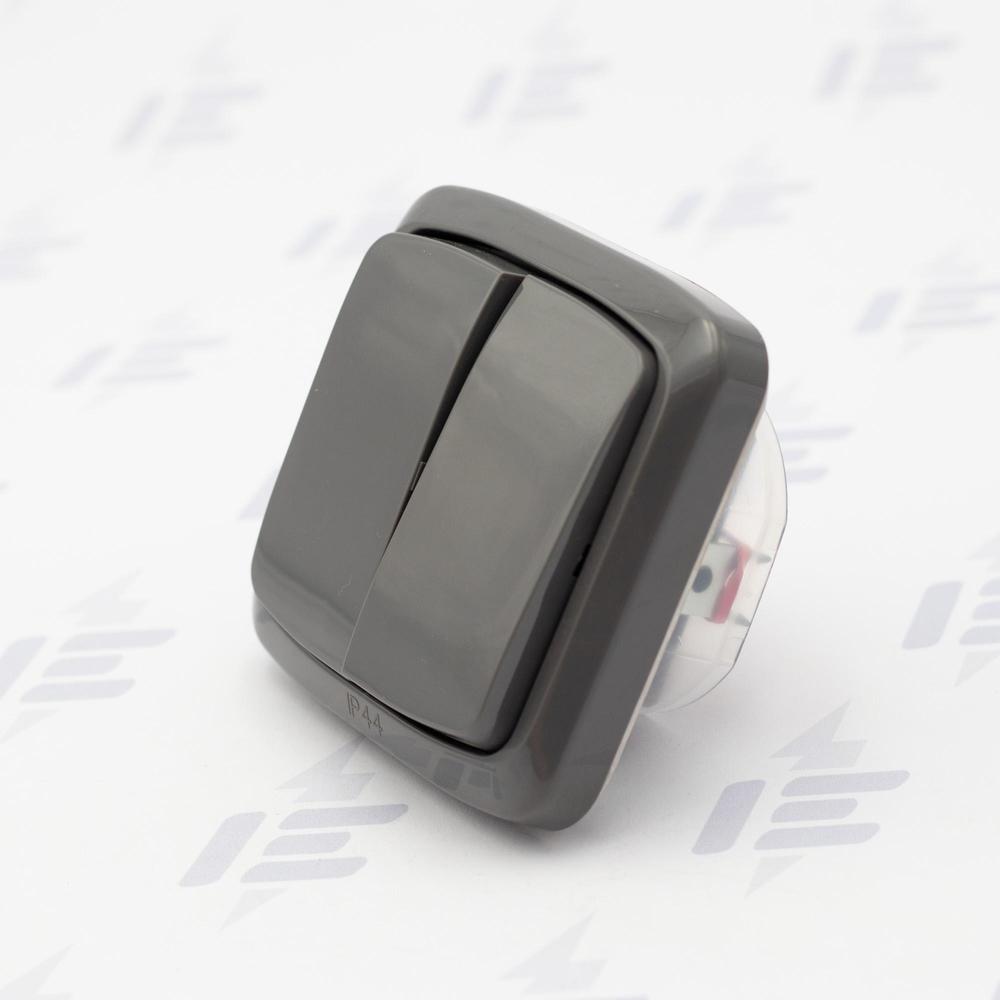 TANGO IP44 Kompletní vypínač č. 6+6 s rámečkem 3558A-52940 S2