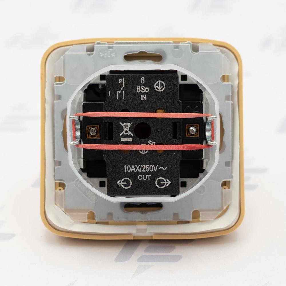 TANGO IP44 Kompletní vypínač č. 6 (1) s rámečkem 3558A-06940 D
