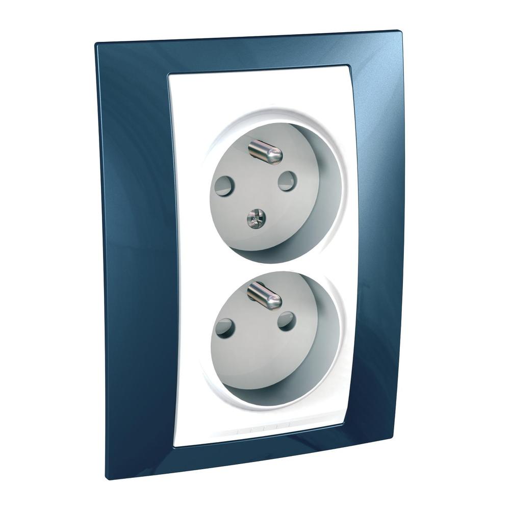 MGU63.065.854 Dvojzásuvka UNICA glacier/polar MGU63065854