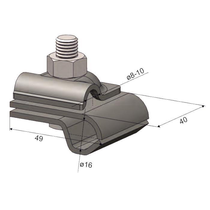 Hromosvod-svor.SJ 16/8-10 Zn 450115