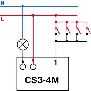 Časový spínač CS 3-4M multifunkční