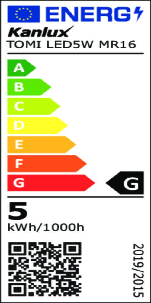 22705 LED žárovka TOMI  5W MR16-CW  22705