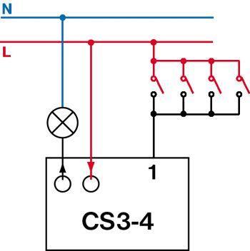 Časový spínač CS 3-4  pod vypínač