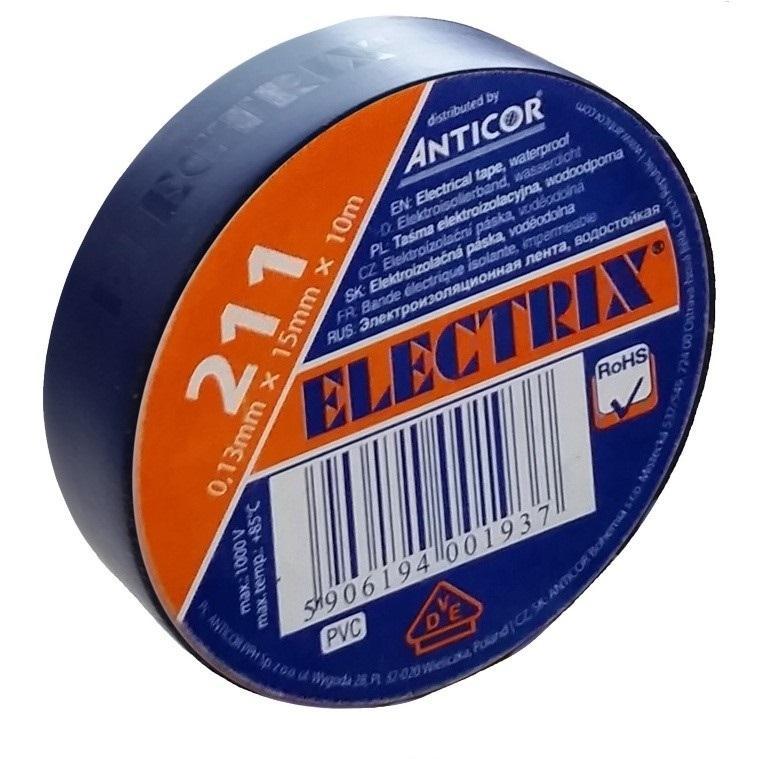 Izolační páska PVC 15mm x 10m tmavě modrá