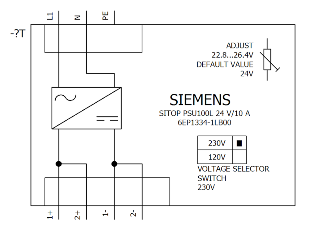 SIEMENS stabilizovaný napájecí zdroj SITOP PSU100L 24V/10A