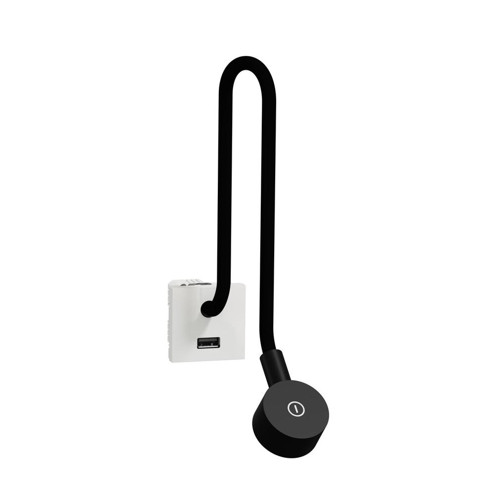 Unica - Lampička + USB nabíječka typu A 2.1A, Bílá