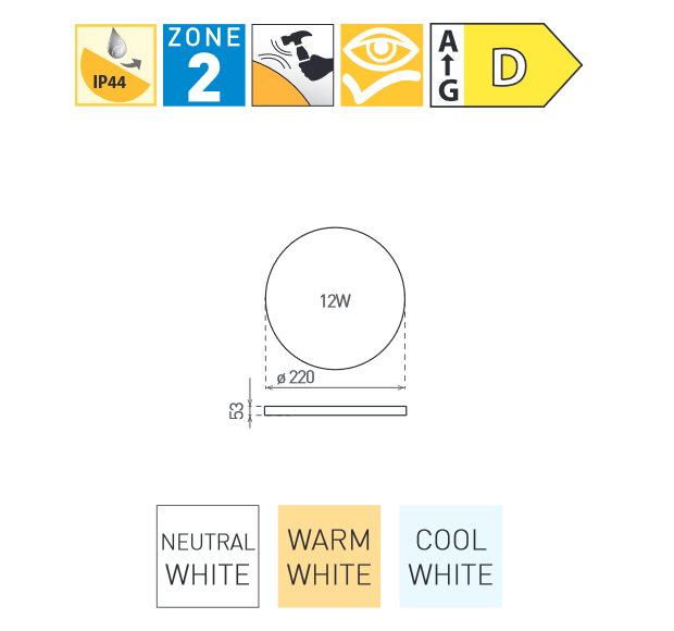 LED SMART-R White 12W CCT
