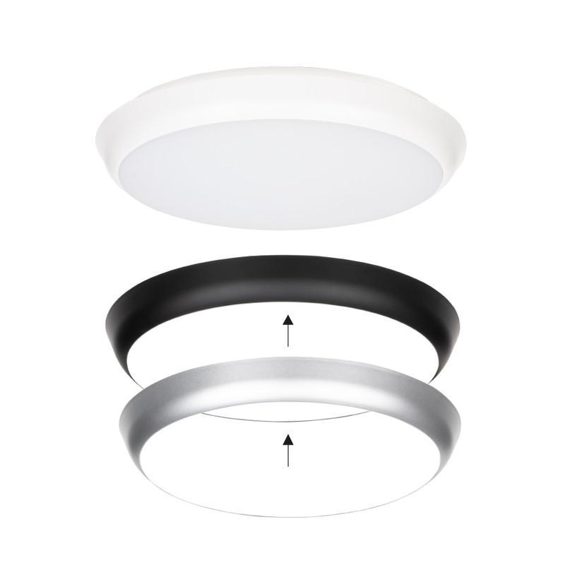 LED svítidlo Calvia 30, 30W, 3CCT, 120°, IP65, s přepínáním výkonu a dekorativními límci