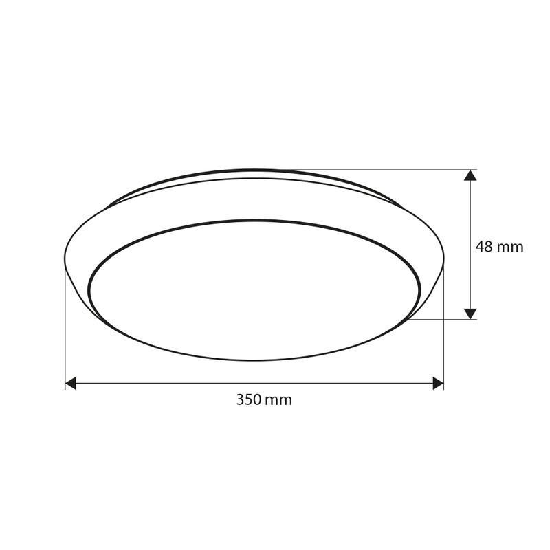 LED svítidlo Calvia 30, 30W, 3CCT, 120°, IP65, s přepínáním výkonu a dekorativními límci