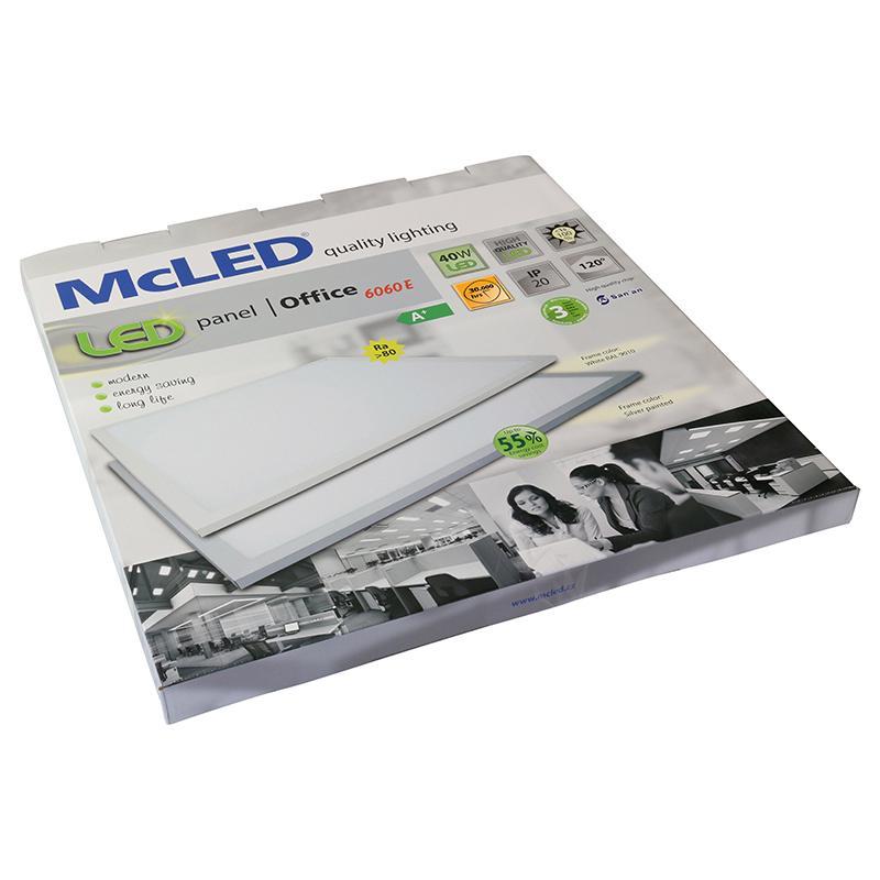 LED svítidlo Office 6060 E, 40W, 4000K, bílá barva