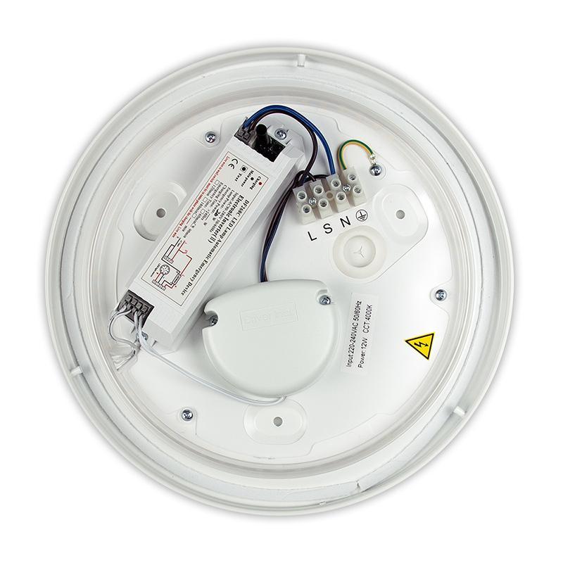 LED svítidlo Cala 12 E, 12 W, 4000 K, IP44, s nouzovým modulem 1,5 h