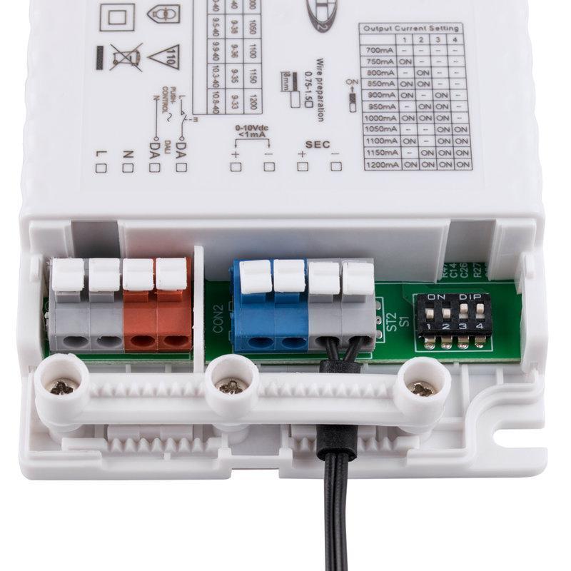 ML-419.035.32.0 DALI stmívatelný driver 40 W, PF 0,9, výstupní napětí DC6-58V, výstupní proud 700-1200 mA