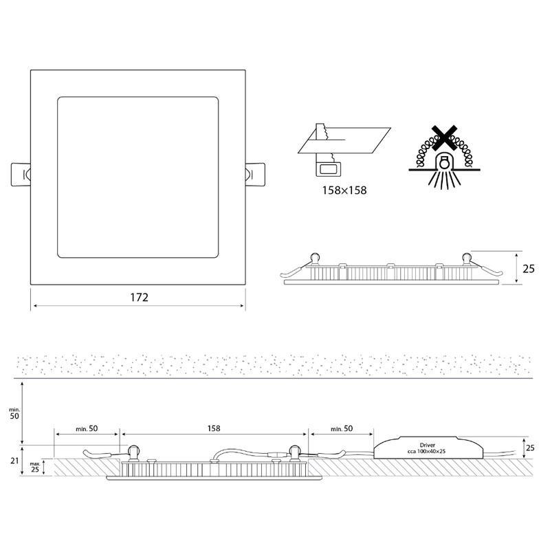LED podhledové svítidlo Toro S15, 15W, 4000K