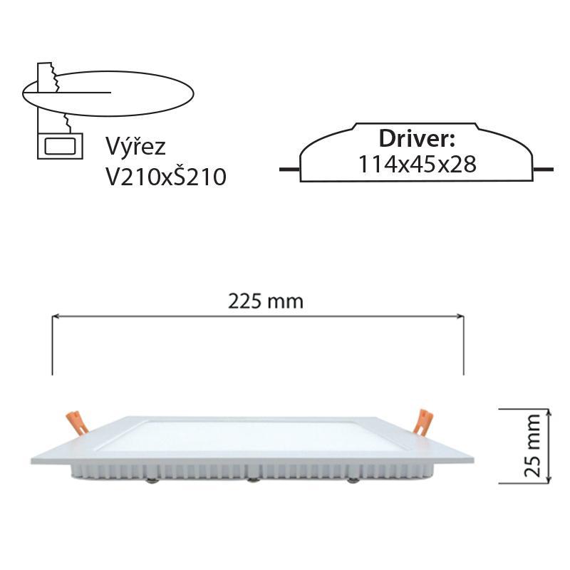 LED podhledové svítidlo Toro S21, 21W, 4000K