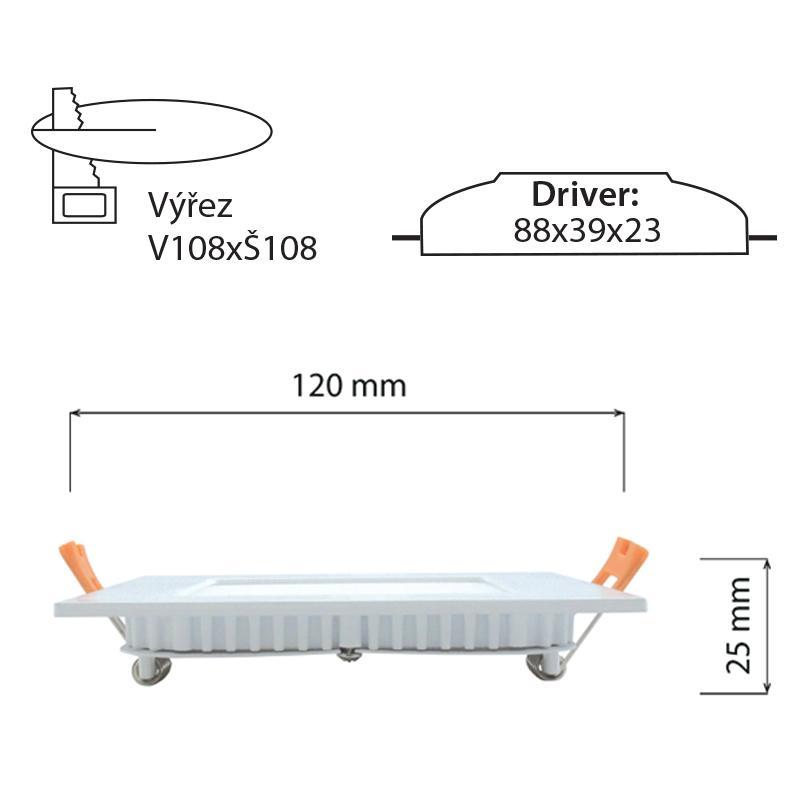 LED podhledové svítidlo Toro S9, 9W, 4000K