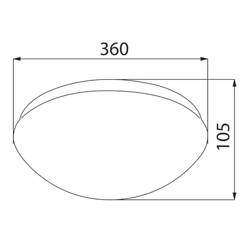 LED svítidlo Cala 18, 18 W, 4000 K, IP44