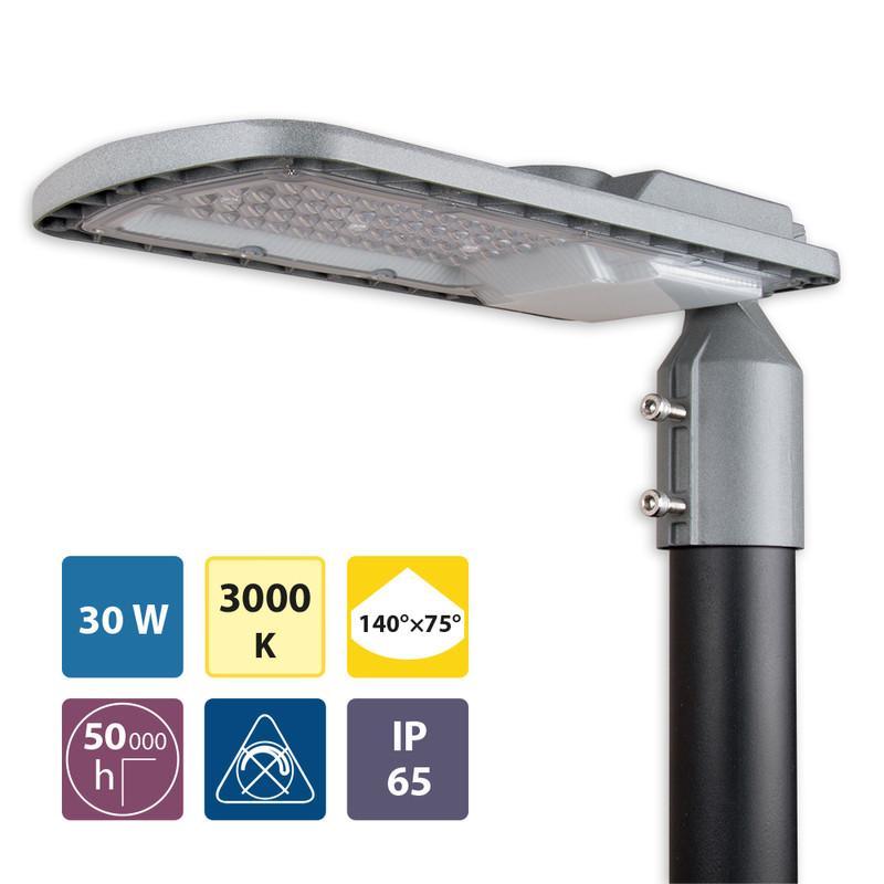 Street Eco 30, 30W, 3000K, 140x75°, IP65