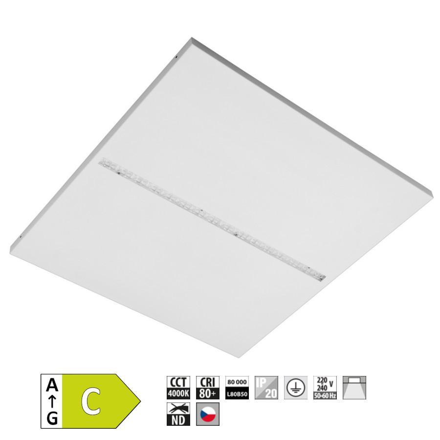 Svítidlo MODUS ED3000, LED 840, vestavný čtverec A, modul 600, 1x optika Z60, SELV 500mA