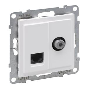 721162 SUNO BÍLÁ TV F + RJ45 CAT6 UTP