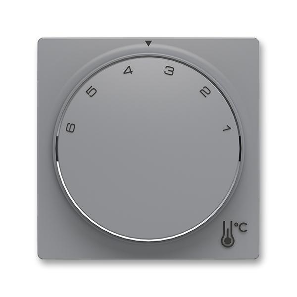 Kryt termostatu prostorového s otočným ovládáním, s upevňovací maticí