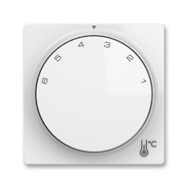 Kryt termostatu prostorového s otočným ovládáním, s upevňovací maticí