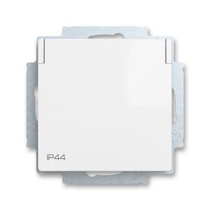 6620T-A07995 500 Zásuvka jednonásobná s bočními kontakty, s clonkami, s víčkem, IP44