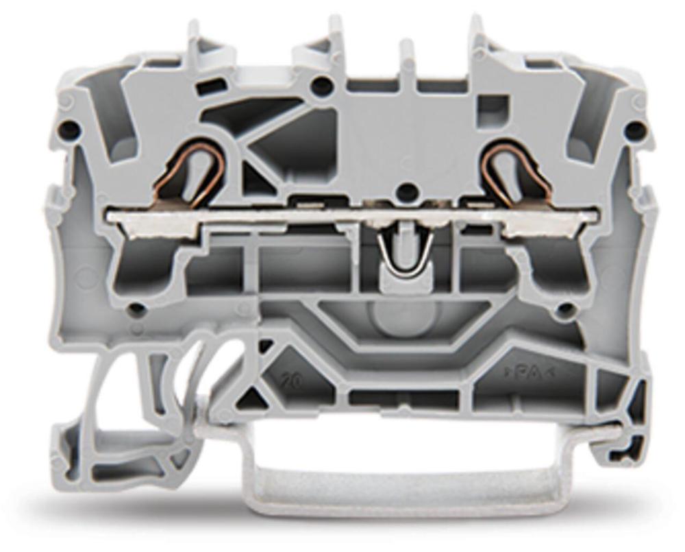 Řadová průchozí svorka Wago 2vodičová 2,5 mm2 (šedá)