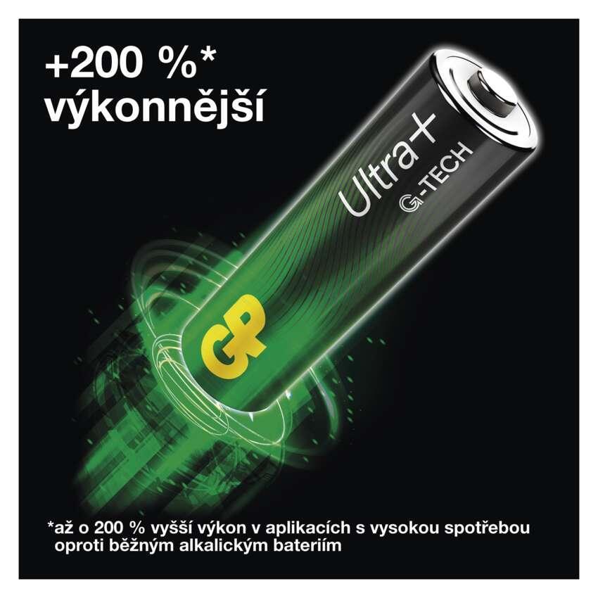 GP alkalická baterie ULTRA PLUS AA (LR6) 4PP MB