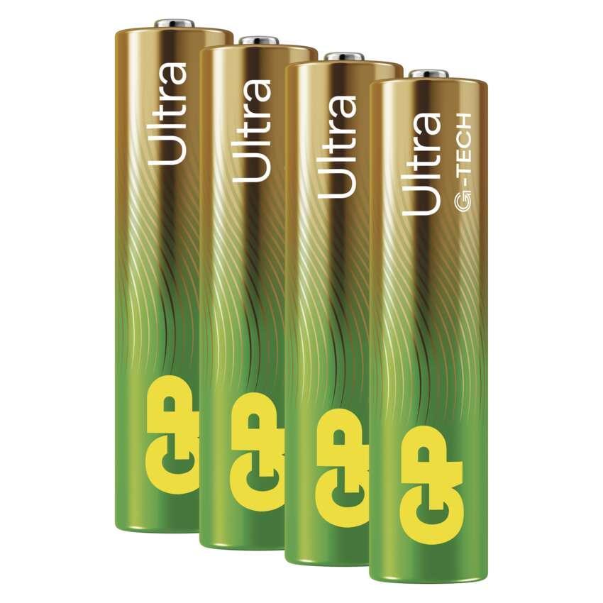GP alkalická baterie ULTRA AAA (LR03) 4PP MB