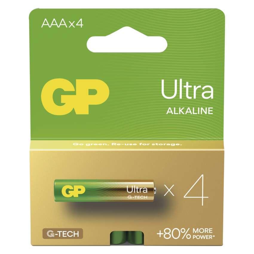 GP alkalická baterie ULTRA AAA (LR03) 4PP MB